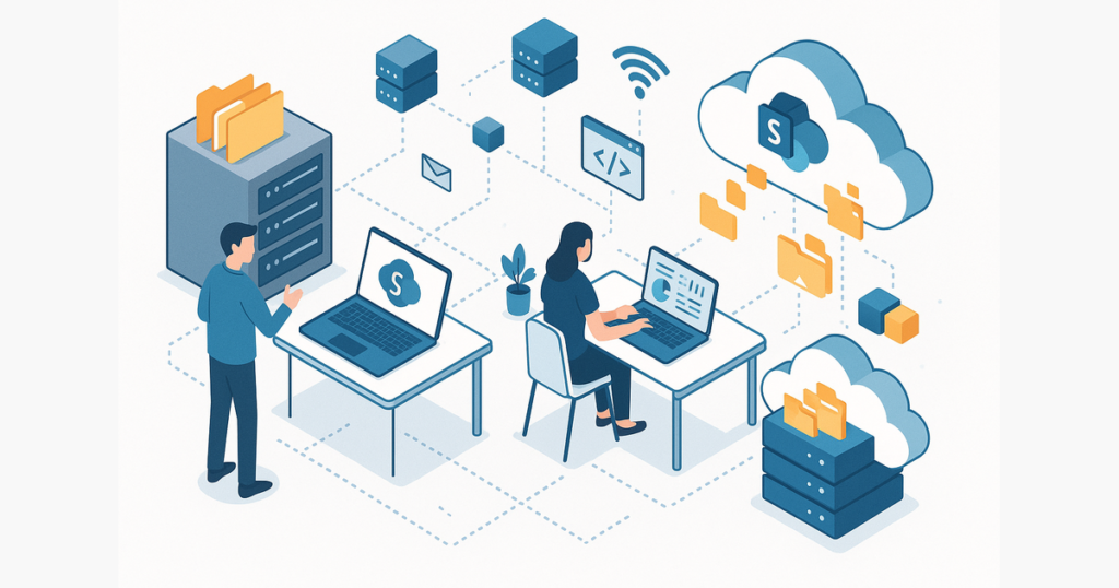 SharePoint kā failu servera aizstājējs — galvenās atšķirības, kas jāzina vadītājam — datu sinhronizācija