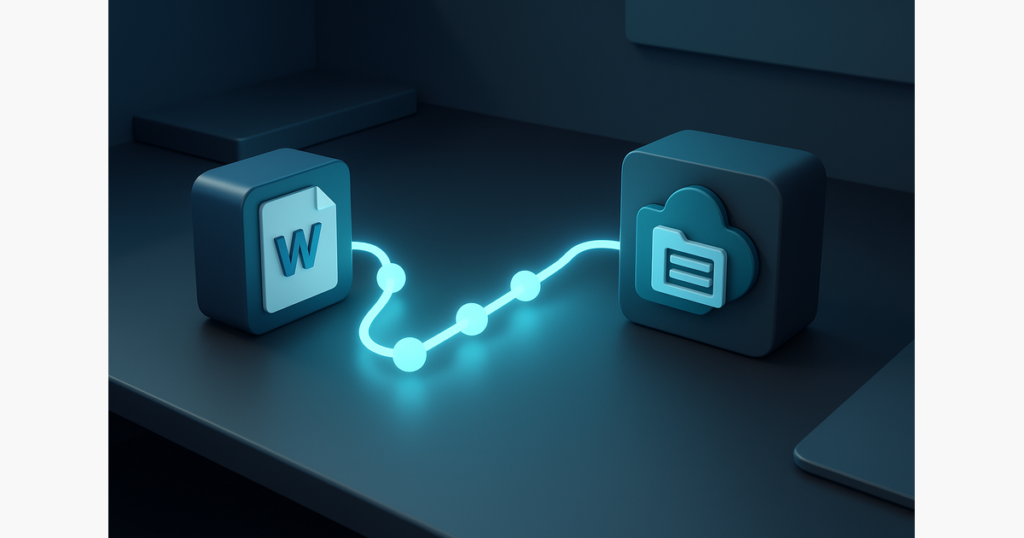 Power Automate plūsma līgumu apstiprināšanai — no Word dokumenta līdz SharePoint arhīvam ar vienu klikšķi — datu sinhro…