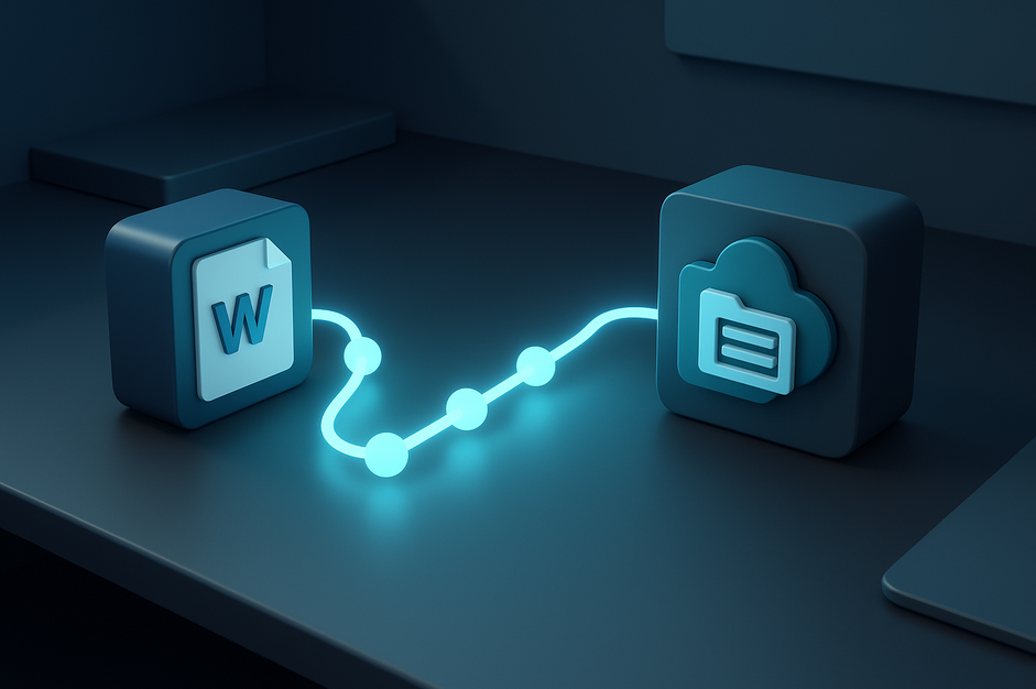 Power Automate plūsma līgumu apstiprināšanai — no Word dokumenta līdz SharePoint arhīvam ar vienu klikšķi — datu sinhro…