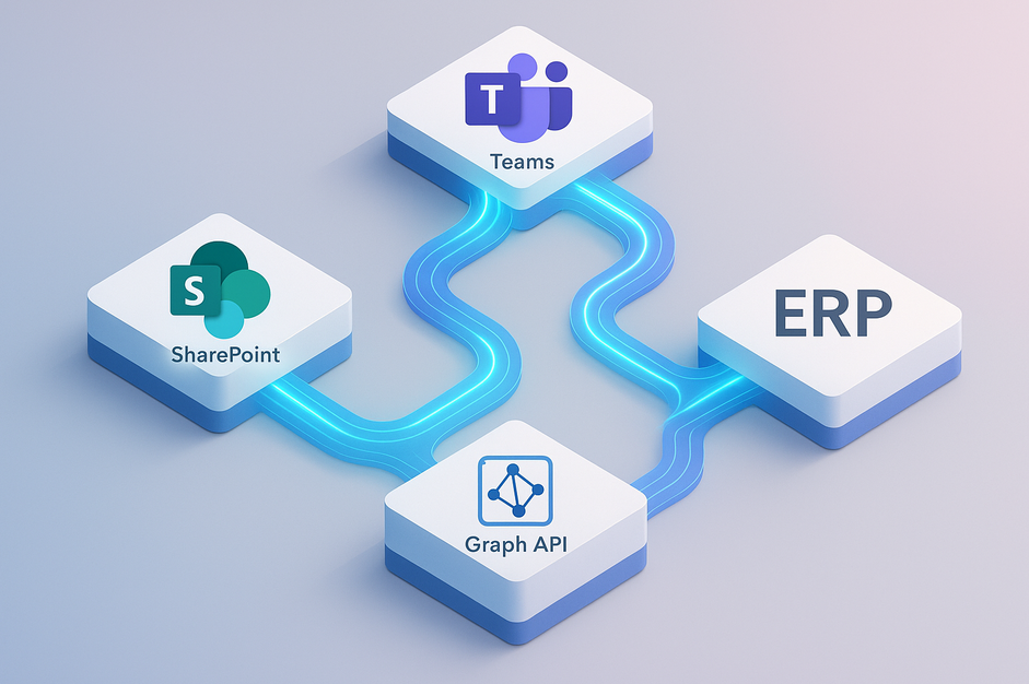 SharePoint + Teams + ERP: Graph API integrāciju jaunumi — datu sinhronizācija | KSJ SharePoint + Teams + ERP: Graph API integrāciju jaunumi — datu sinhronizācija
