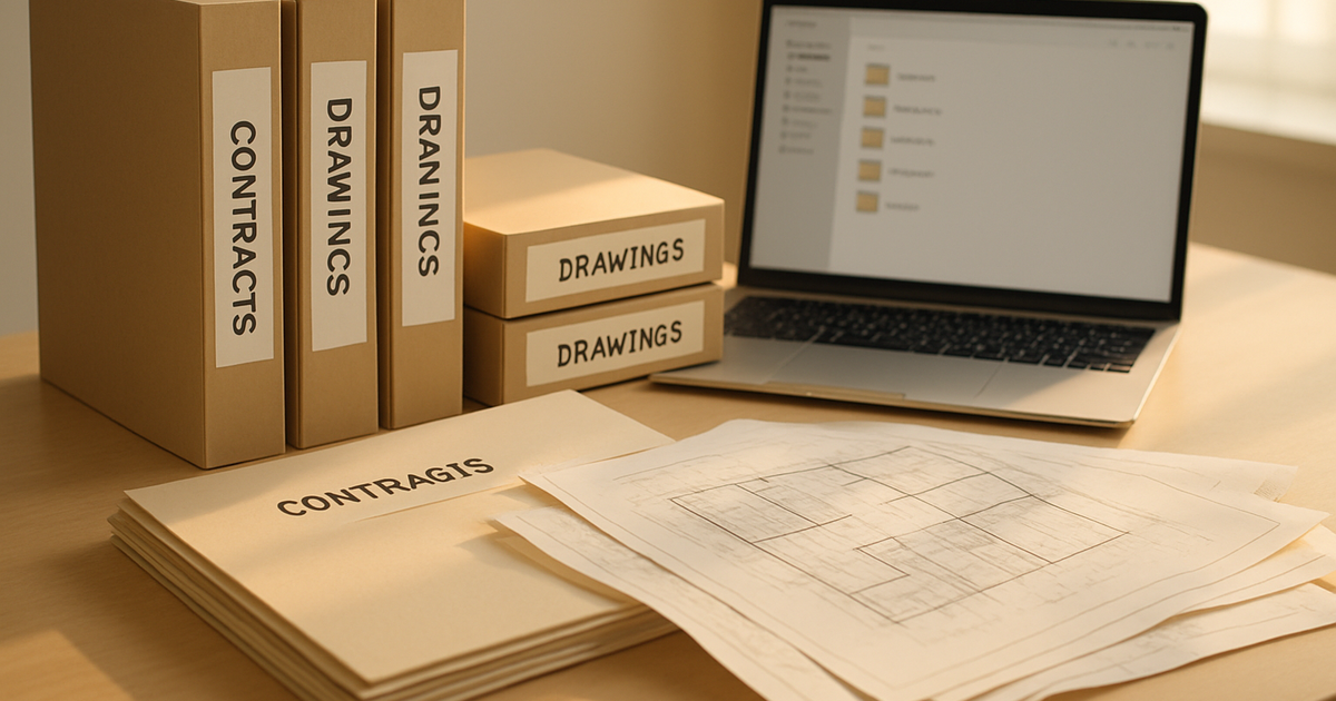 SharePoint document management for construction drawings and contracts